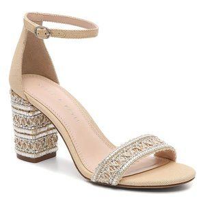 Kelly & Katie Hailee Sandal - Metallic Beaded Heel